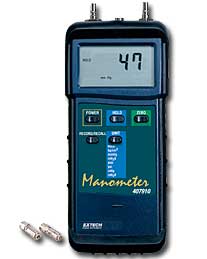 EXTECH 407910: Heavy Duty Differential Pressure Manometer (29psi - Click Image to Close