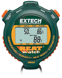 EXTECH HW30: HeatWatch Humidity/Temperature Stopwatch